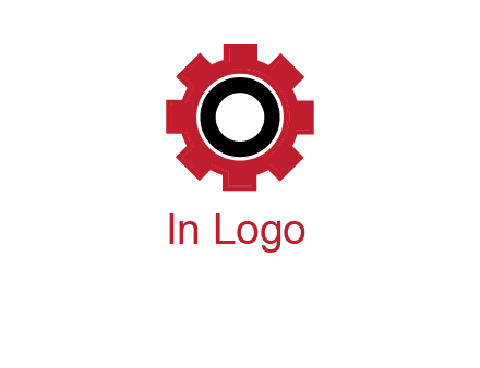 Letter o inside the gear logo