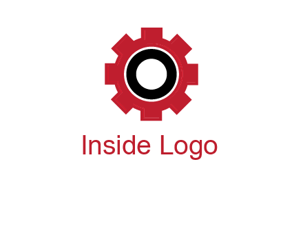 Letter o inside the gear logo