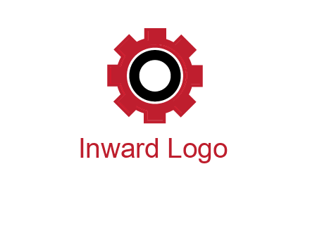 Letter o inside the gear logo