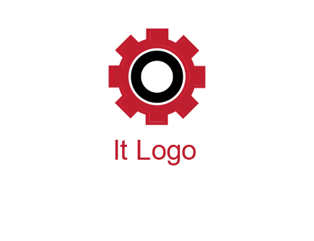 Letter o inside the gear logo