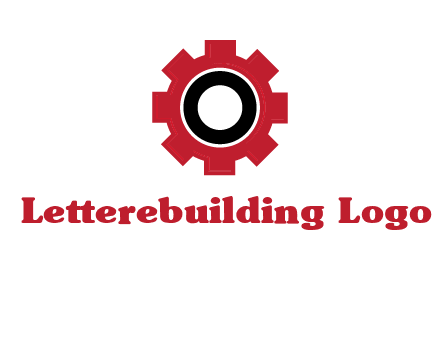 Letter o inside the gear logo