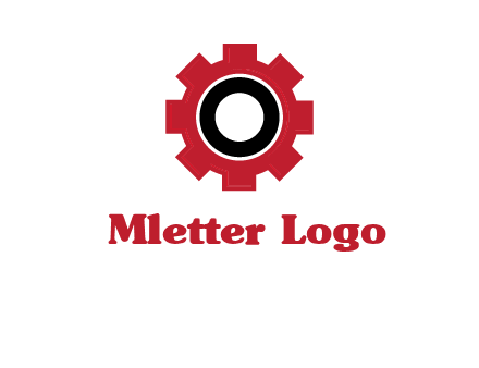 Letter o inside the gear logo