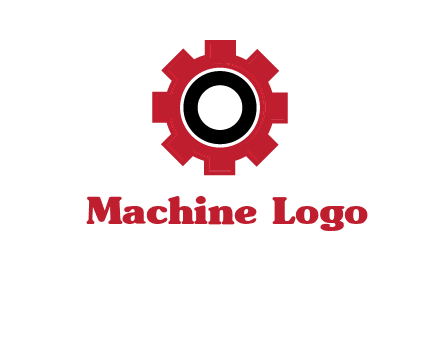 Letter o inside the gear logo