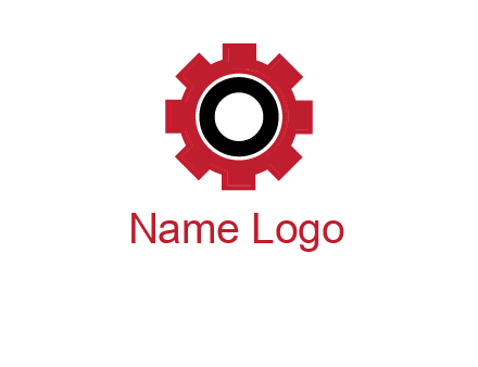 Letter o inside the gear logo