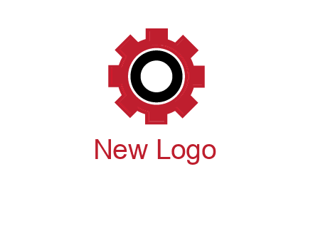 Letter o inside the gear logo
