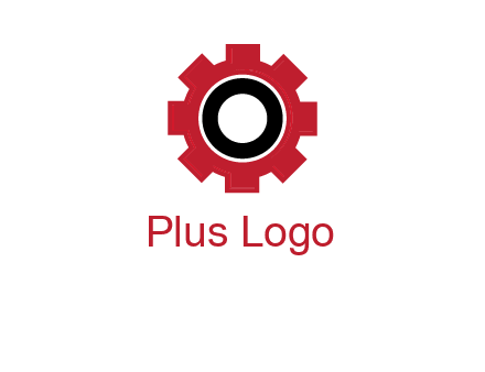 Letter o inside the gear logo