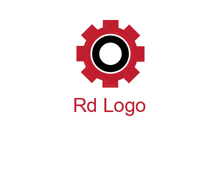 Letter o inside the gear logo