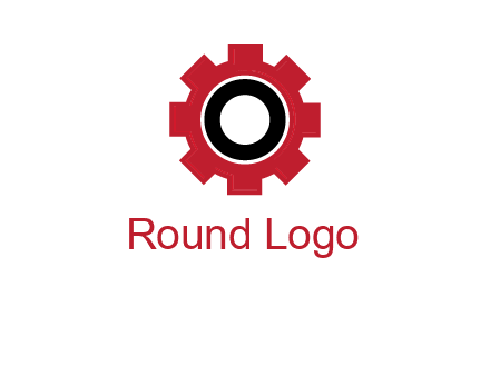 Letter o inside the gear logo