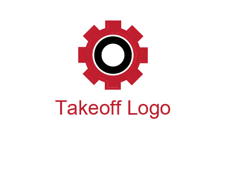 Letter o inside the gear logo