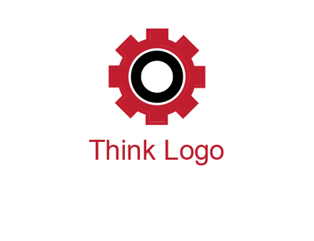 Letter o inside the gear logo