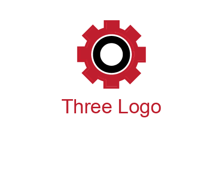 Letter o inside the gear logo