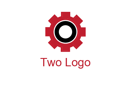 Letter o inside the gear logo