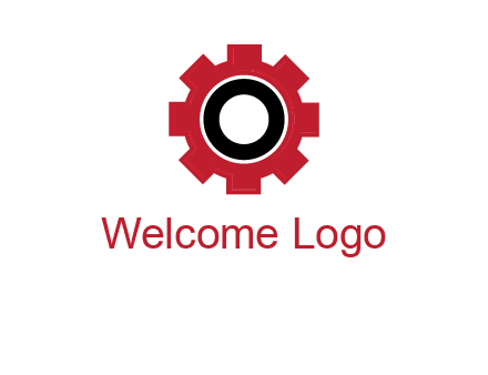 Letter o inside the gear logo