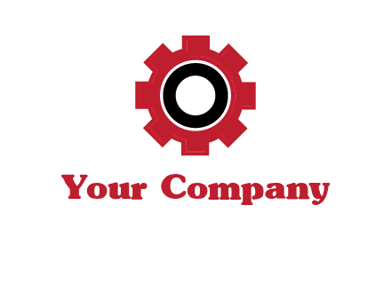 Letter o inside the gear logo
