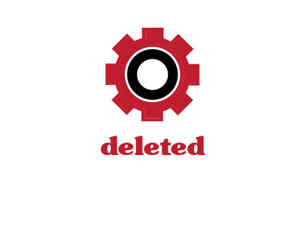 Letter o inside the gear logo