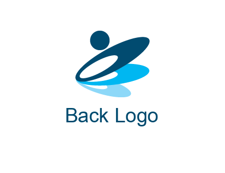 three circles with abstract person symbol