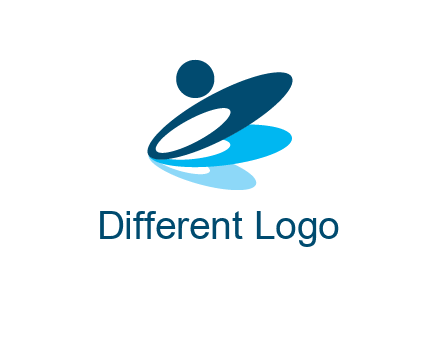 three circles with abstract person symbol