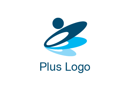 three circles with abstract person symbol