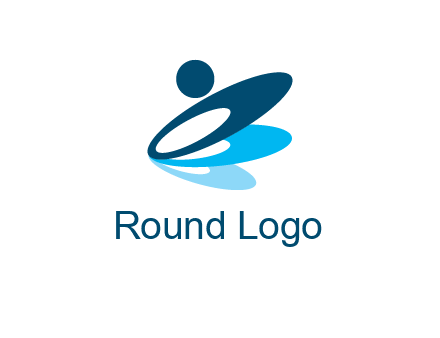 three circles with abstract person symbol