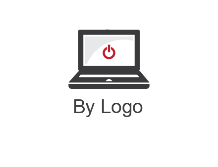 power button inside the laptop icon