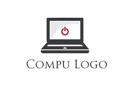 power button inside the laptop icon