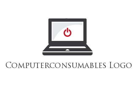 power button inside the laptop icon