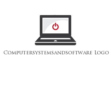 power button inside the laptop icon