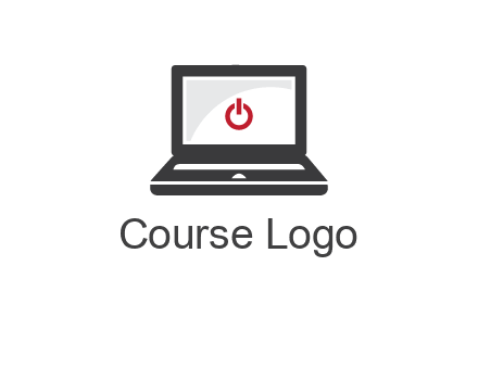 power button inside the laptop icon