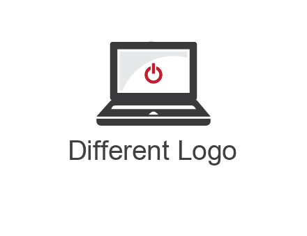 power button inside the laptop icon