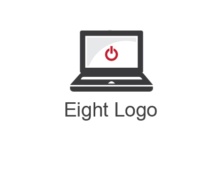 power button inside the laptop icon