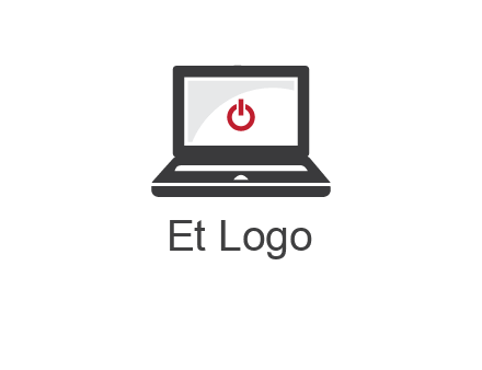 power button inside the laptop icon