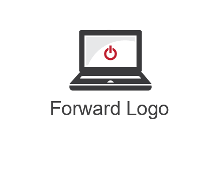 power button inside the laptop icon