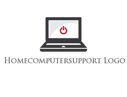 power button inside the laptop icon