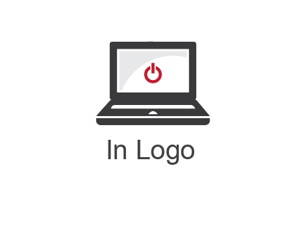 power button inside the laptop icon