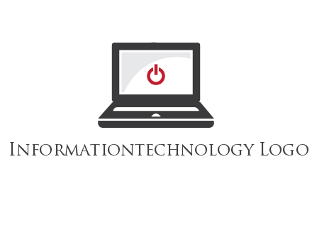 power button inside the laptop icon