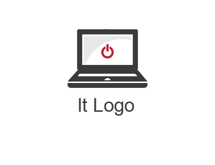 power button inside the laptop icon