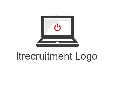 power button inside the laptop icon