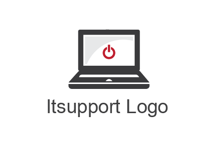 power button inside the laptop icon