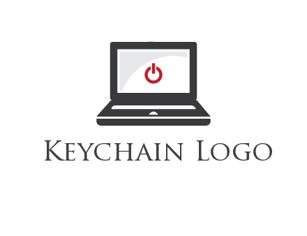 power button inside the laptop icon