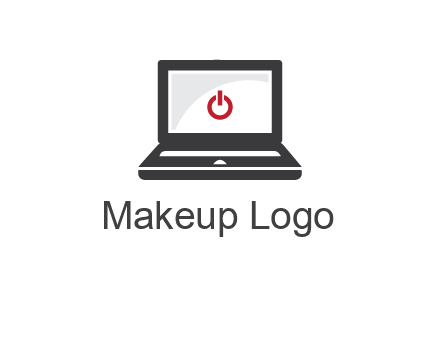 power button inside the laptop icon
