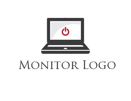 power button inside the laptop icon