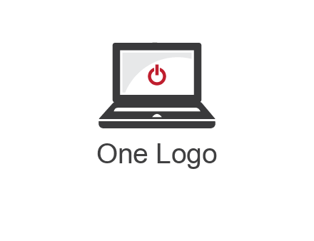 power button inside the laptop icon