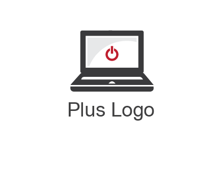 power button inside the laptop icon