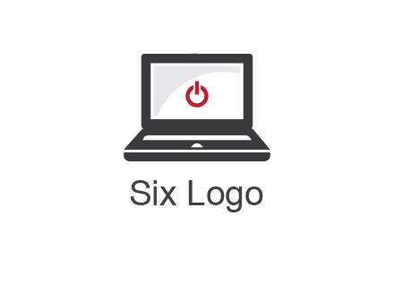 power button inside the laptop icon