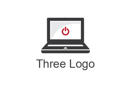 power button inside the laptop icon