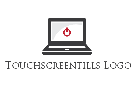 power button inside the laptop icon