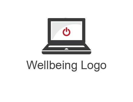 power button inside the laptop icon