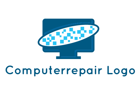 oval and technology squares in between LCD