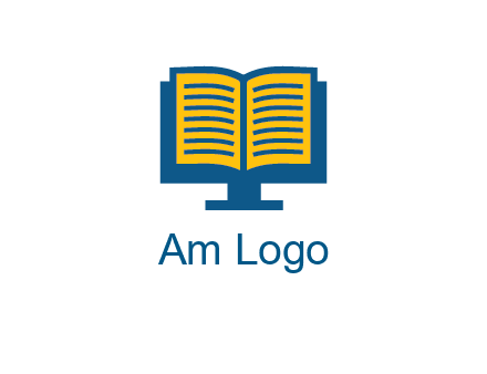 book over the monitor icon