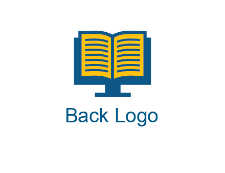 book over the monitor icon